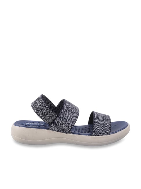 Mochi Women's Blue Sling Back Wedges