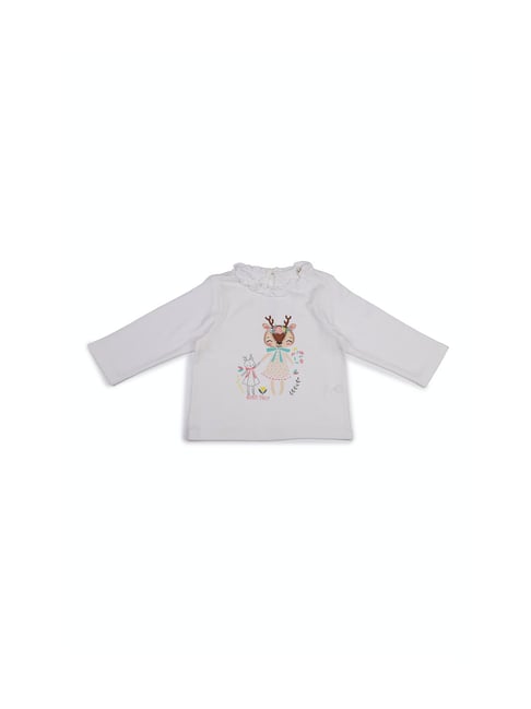 Allen Solly Junior White Printed T-Shirt