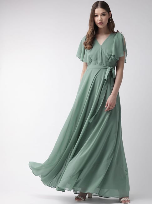 Twenty Dresses Green Comfort Fit Dress Price in India