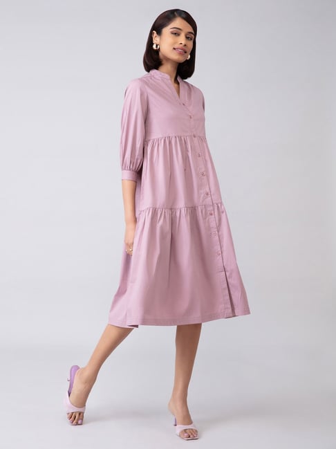Twenty Dresses Pink Comfort Fit Dress Price in India