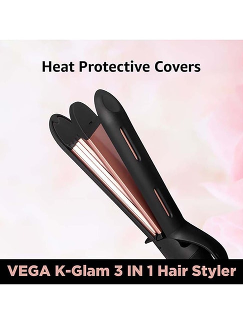 Vega 3 in 1 Hair Styler Hair Straightener for Women Hair Curler  Hair  Crimper Indias No1 Hair Styler Appliance Brand KGlam VHSCC04   Amazonin Beauty