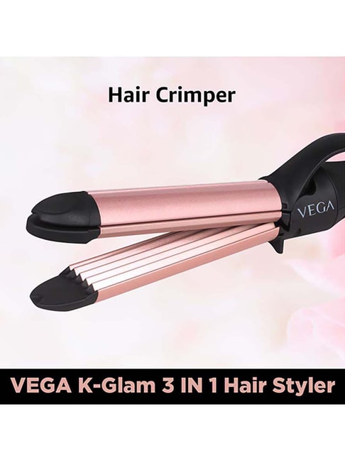 Buy Vega K-Glam 3 IN 1 Temprature Control Hair Styler (Black) Online At  Best Price @ Tata CLiQ
