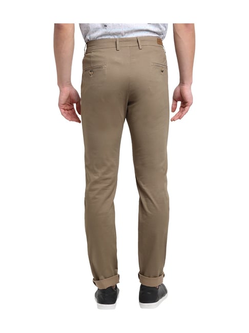 Buy Cantabil Men Regular Fit Easy Wash Chinos Cotton Trousers | Find the  Best Price Online in India