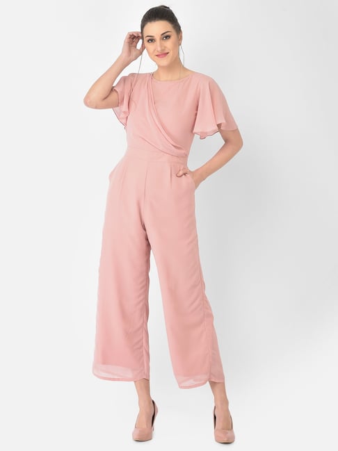 Pink best sale colour jumpsuit