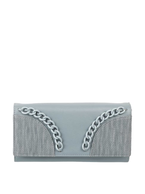 Metro Blue Embellished Wallet for Women