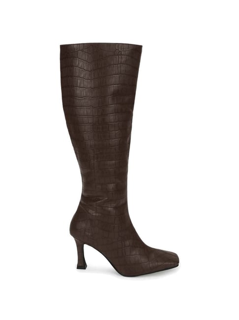 Truffle Collection Women's Brown Stiletto Booties