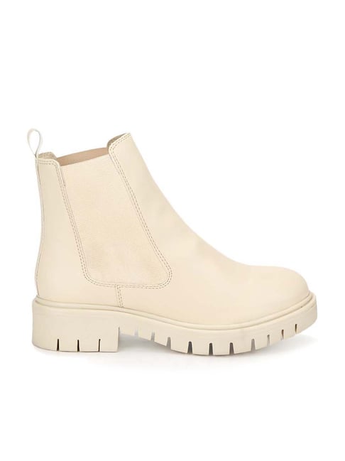 Truffle Collection Women's Beige Chelsea Boots