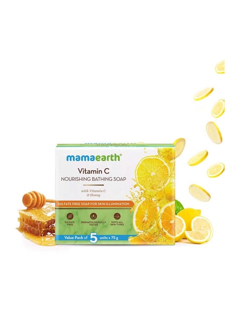 Buy Mamaearth Vitamin C Nourishing Bathing Soap - 375 gm Online At