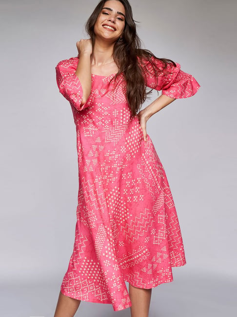 ITSE Coral Printed Dress Price in India