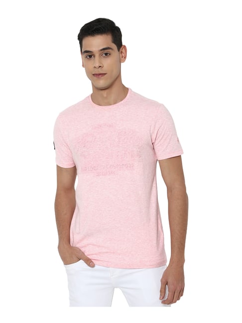 Allen Solly Pink Crew T-Shirt