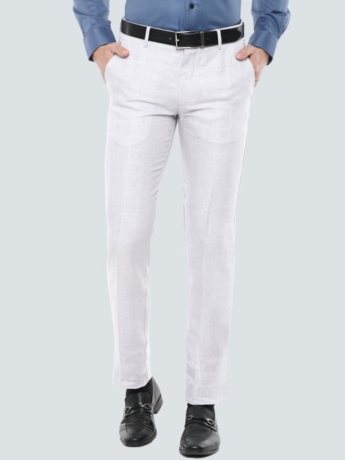 Buy Louis Philippe Off White Trouser online