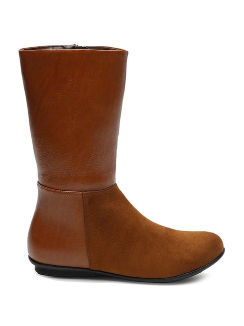 Flat N Heels Women's Tan Casual Booties