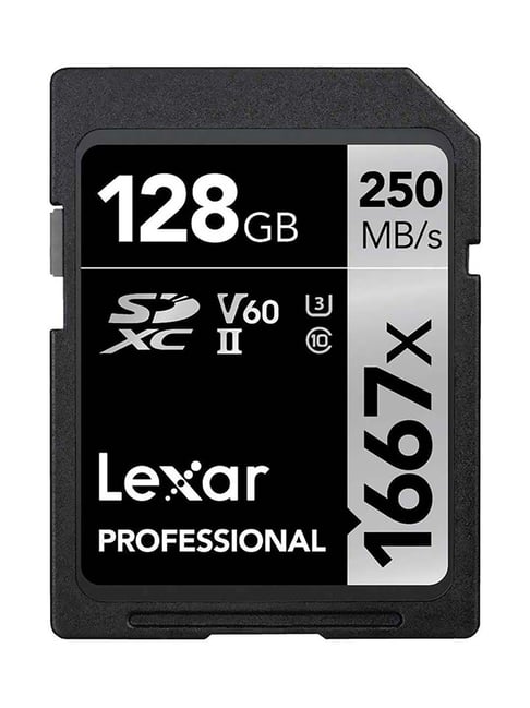 Lexar Professional 1667X LSD128CBNA1667 128GB SDXC UHS-II/U3 Memory Card