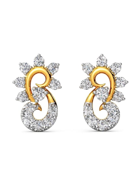 Inferno Solitaire Diamond Earrings Online Jewellery Shopping India | Yellow  Gold 14K | Candere by Kalyan Jewellers