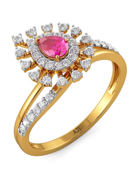 Star Ruby Gold Ring (Design A4) | GemPundit