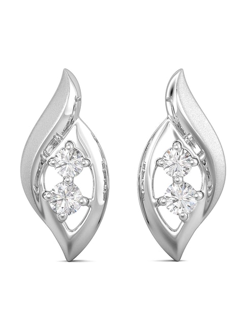 Classic Bezel Diamond Earring Settings in 18k gold / platinum - Belgium  Diamonds Official Site