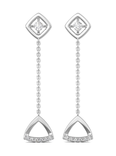 Dancing Diamond Earrings - 1/2 carat Dancing Diamonds - Vibrating Diamonds