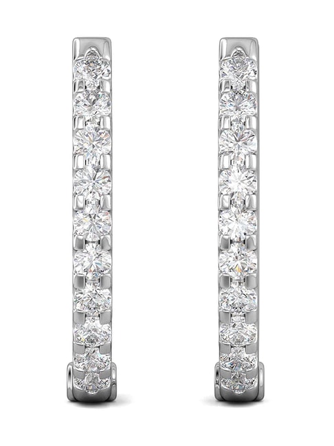 Diamond Baguette Strand Earrings- Eriness Jewelry