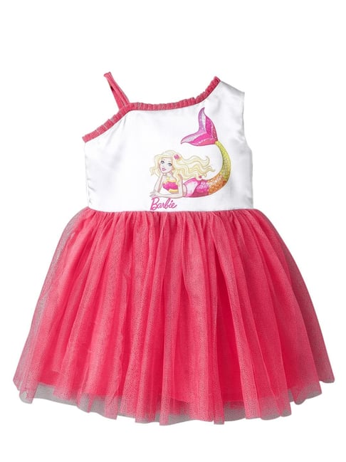 Printed cotton dress - Pink/Barbie - Kids | H&M IN