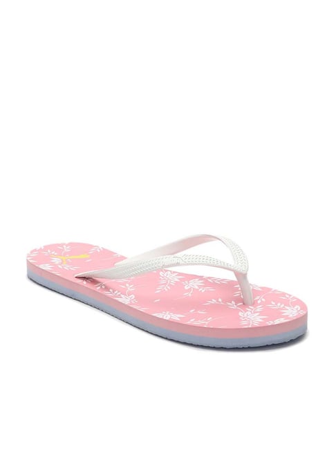 Puma Women's Zoey White & Pink Flip Flops