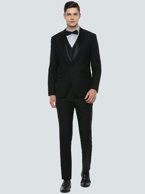 Buy Louis Philippe Grey Slim Fit Checks Three Piece Suit for Mens Online @  Tata CLiQ