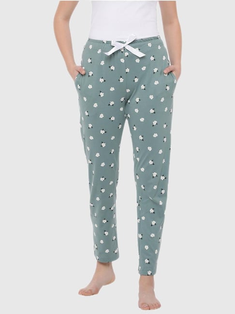 Dollar Missy Green Printed Pajamas