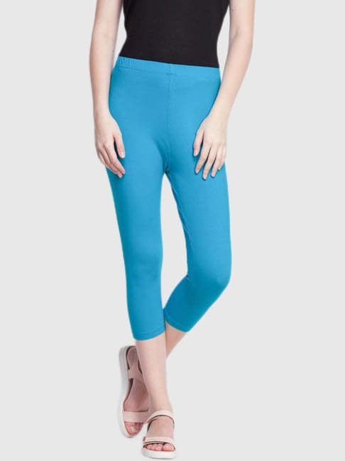 Buy Dollar Missy Blue Cotton Leggings for Women's Online @ Tata CLiQ