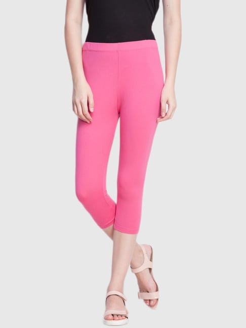 Buy Dollar Missy Pink Skinny Fit Capris for Women Online @ Tata CLiQ