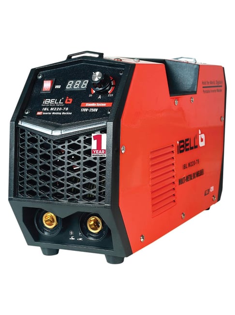 iBELL 220-78 220 A Inverter ARC Multi Metal Welding Machine (Red/Black)-iBELL-Electronics-TATA CLIQ