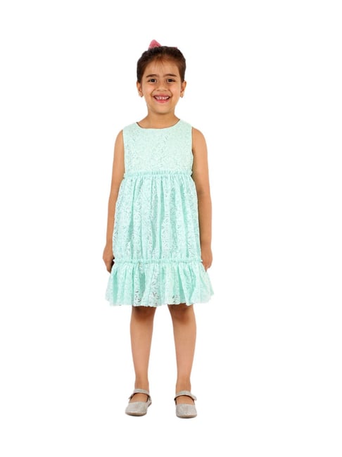 HOP Kids by Westside White Lace Fit and Flare Dress