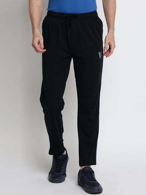 Buy Van Heusen Black Regular Fit Trackpant for Mens Online Tata CLiQ