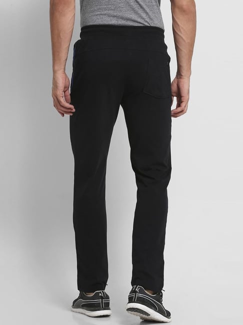 Buy Van Heusen Black Cotton Slim Fit Trackpant for Mens Online @ Tata CLiQ