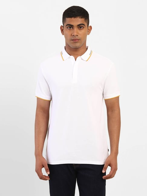 Levis Levi's White Regular Fit Polo T-Shirt