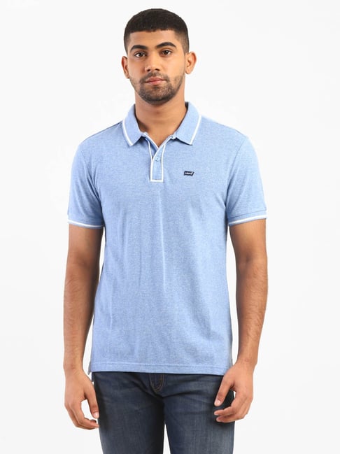 Levis Levi's Light Blue Regular Fit Polo T-Shirt