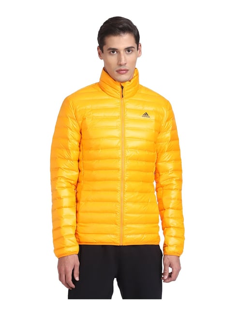 Buy adidas Yellow Full Sleeves High Neck Jacket for Men s Online