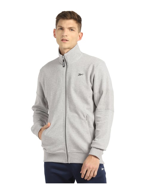 Buy Reebok Grey Full Sleeves High Neck Jacket for Men's Online