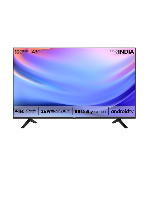 Tata Cliq - Acer 108 cm (43 Inch) Ultra HD 4K Android Smart LED TV with Frameless Design AR43AP2851UDFLB (2022)