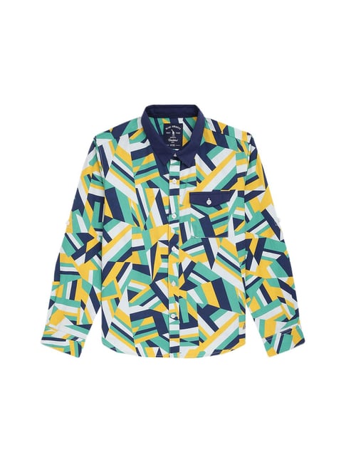 Blue Giraffe Kids Multicolor Printed Shirt-picture-39