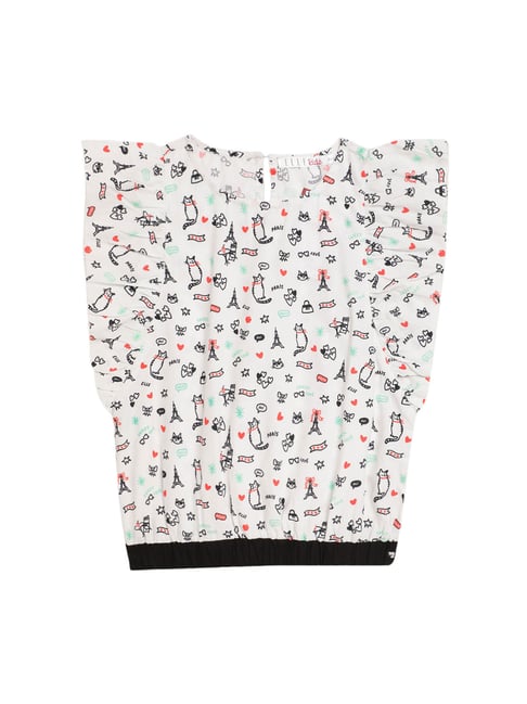 Elle Kids White Printed Top-picture-18