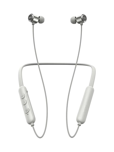 Mivi Collar Flash Wireless Bluetooth Neckband with Microphone (Grey)