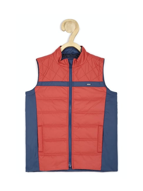 Allen Solly Junior Red & Blue Quilted Jacket