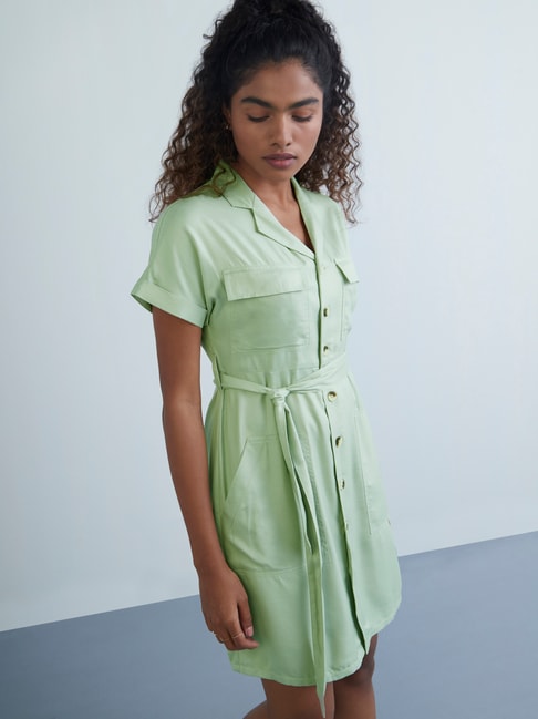 Nuon by Westside Sage Clay Belted Shirtdress Price in India