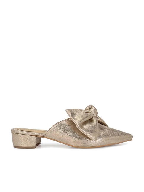 Cleo Silver Mule Heel Sandal for Women