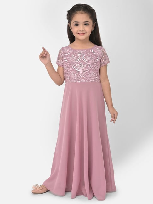 Eavan Kids Pink Embroidered Dress-picture-45