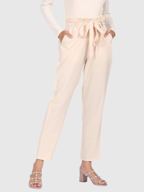 Paperbag trousers Color beige  RESERVED  4924B08X