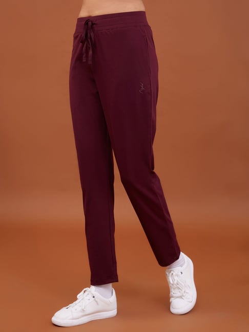 Buy Nykd Wine All Day Preppy Comfort Pants for Women Online Tata