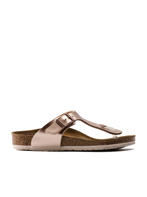 rose gold birkenstock gizeh