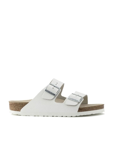 White sandals narrow width discount