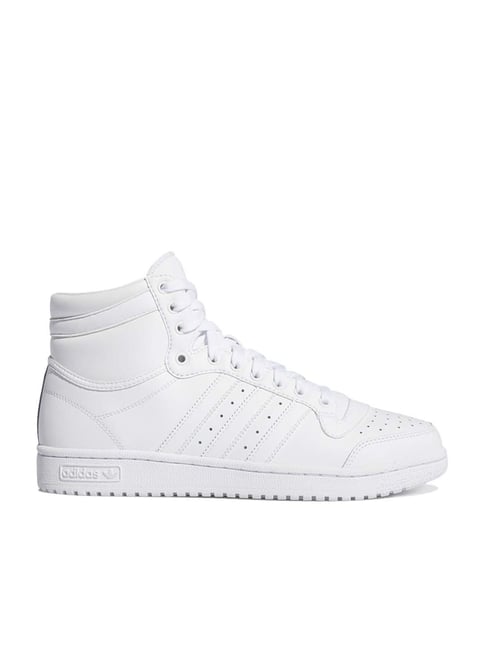 Adidas Originals Men's White Ankle High Sneakers