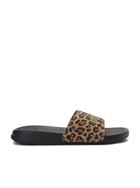 Buy Puma Women's Popcat 20 Wns Leo Beige \u0026 Black Casual Sandals for Women  at Best Price @ Tata CLiQ